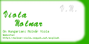 viola molnar business card